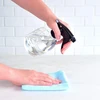 Youngever 6 purškiamų butelių rinkinys, 500 ml, plastikiniai purškiami buteliai, tušti (3 skaidrūs ir 3 juodi)