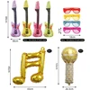Ysjchebs 26 muzikos rekvizitų rinkinys, gimtadienio nuotraukų rekvizitai, pripučiami muzikos instrumentai vakarėliams, gitaros žaislai vaikams, gimtadienio vakarėlio nuotraukų būdelės rekvizitai