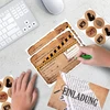 Yumcute 12 x kvietimų kortelės vaikų gimtadienio vakarėliui + atitinkami vokai, detektyviniai vaikų gimtadienio kvietimai su lipdukais gimtadienio vakarėliui vaikams mergaitėms ir berniukams