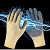 Yunir izoliacinės darbo pirštinės, elektrai izoliuotos pirštinės, ugniai atsparios 400 V įtampos guminės elektriko pirštinės elektros priežiūrai, neslystanti tekstūra