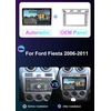 Automagnetola Yuntx Android 14 automobilinis radijas Ford Fiesta Mk Vi 5 Mk5 2002-2011-[integruotas Carplay/android Car/gps]-9 colių Ips jutiklinis ekranas, vairo Valdymas/mirrorlink/bluetooth 5.0/wifi/usb/kamera