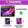 Zabatoco dėklas su klaviatūra, skirtas Lenovo Tab P11 Gen 2 11.5 colių planšetiniam kompiuteriui, bluetooth Qwertz klaviatūra su 7 spalvų apšvietimu, skirta Lenovo P11 (2nd Generation)