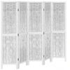 Zakito Decor Decowillow baltas paravanas 175-180x160 cm, medžio masyvas