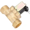 Ventiliatorius Žalvarinis solenoidinis vožtuvas vandens įleidimo jungiklis G3/4 uždarymo elektromagnetinis vožtuvas vandens įleidimo solenoidinis vožtuvas vandeniui (dc12v)