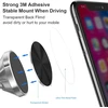 Zamxhug 4 dalių pakaitinis laikiklis mobiliesiems telefonams - lipni metalinė plokštelė magnetiniam automobilio telefono laikikliui su 3m lipduku (juoda/sidabrinė)