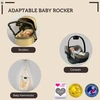 Zazu Robby sūpynės vežimėliui, automatinis kūdikio supimo įrenginys, reguliuojamas stiprumas, 40 min. laikmatis, kūdikio riksmo jutiklis, įkraunamas per Usb-c, atsparus vandeniui, universalus vežimėliams ir bagiams (juodas)