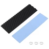 Zde aliuminio M.2 Ssd aušintuvas 70 x 20 x 2 mm su šilumą laidžia lipnia plėvele, skirtas Pc nešiojamam kompiuteriui Raspberry Pi M.2 2280 Ssd Nvme Led stiprintuvui Cpu Ic lustų grandinei