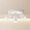 Zedelmaier lubinis šviestuvas led lubų šviestuvas 3 lemputės gu10 apvalus modernus prožektorių baras lubinis šviestuvas pasukamas naujos kartos svetainei miegamajam darbo kambariui be lemputės baltas