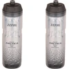 Zefal Pack Arctica 75 - dvigubas paketas 750 ml dviračių gertuvės - izoterminė dviračio gertuvė - bekvapė ir nepralaidi vandeniui - be Bpa sportinė gertuvė - sidabrinė/juoda