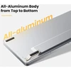 Žemo profilio mechaninė klaviatūra Flow, 100 klavišų įkraunama belaidė klaviatūra su Bluetooth ir laidiniu ryšiu, skirta Windows, Mac / Juodas Phantom Tactile Switches Us išdėstymas