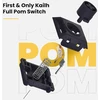 Žemo profilio mechaninė klaviatūra Flow, 100 klavišų įkraunama belaidė klaviatūra su Bluetooth ir laidiniu ryšiu, skirta Windows, Mac / Juodas Phantom Tactile Switches Us išdėstymas