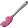 Zenker 44916 2-in-1 mentelė ir valymo mentelė šluotelėms valyti, silikoninis nailonas, rožinė, 27 cm