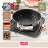 Zenker Bake, Click & Go 24 torto forma - skersmuo 24 x 8 cm - kepimo forma su atskirai įsigyjamu dangčiu tiesioginiam transportavimui - torto forma kepimui ir transportavimui