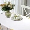 Zenmood lauko staltiesė, atspari oro sąlygoms, gėlėta, skalbiama stačiakampė staltiesė laukui, vandeniui atsparios poliesterinės staltiesės lauko virtuvei, valgomojo stalui, vakarėliams (140 x 180 cm)