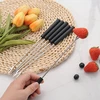 Zerodis fondiu šakelių rinkinys, 6 vnt., 23 cm ilgio, nerūdijančio plieno, patvarios ilgos šakutės pyragams, šokoladui, vaisiams, sūrio fondiu, nerūdijančio plieno fondiu