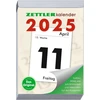 Zettler - Dieninis atplėšiamas kalendorius 2025 Xxl, 9,9 x 14,3 cm, atplėšiamas kalendorius su sudoku, receptais ir galvosūkiais, saulės ir mėnulio laikai, vardadieniai, su pakabinimu ir vokišku kalendoriumi