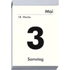 Zettler - Dieninis atplėšiamas kalendorius 2025 Xxl, 9,9 x 14,3 cm, atplėšiamas kalendorius su sudoku, receptais ir galvosūkiais, saulės ir mėnulio laikai, vardadieniai, su pakabinimu ir vokišku kalendoriumi