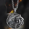 Zfsbrtl Vikingų 3d vilko karoliai, vyriškas nerūdijančio plieno skandinaviško vilko fenrir kaukolės pakabukas steampunk amuletas vintažiniai papuošalai