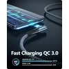 Zkapor Usb C kabelis [2 vnt. po 2 m] 3.1 A, 90 laipsnių kampo įkrovimo kabelis Usb C greito įkrovimo kabelis nailoninis Usb C įkrovimo kabelis telefonui 16/15/14 Pro Max, Galaxy S24/s23/s22, Note 20 10, P40/p30