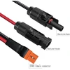 Zkeeshop saulės energijos į xt60i 5 m kabelis 10awg xt60i-f saulės kabelis 6 mm2 ilginamasis kabelis, suderinamas su nešiojama elektrine (5 m)
