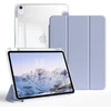 Zktuyu dėklas, skirtas Ipad Air 11 colių 7/6 (2025 M3/2024 M2)/10.9 colių 5/4 (2022/2020) su rašiklio laikikliu, trifold stovas, skaidrus galinis dangtelis, plonas stovas, planšetinio kompiuterio apsauginis dėklas (mėlynai pilkas)