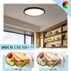 ZMH Led Lubinis Šviestuvas 30cm Juodas 24w 3000k Vonios, Virtuvės, Miegamojo
