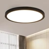 ZMH Led Lubinis Šviestuvas 30cm Juodas 24w 3000k Vonios, Virtuvės, Miegamojo