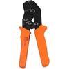 Zonadah izoliuoti gnybtų reketiniai vielos galų antgalių užspaudimo replės su 240 gnybtų/jungčių, kabelio talpa 0,25–2,5 mm² Awg 23–13, rudi