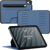 Zugu Case dėklas, skirtas Ipad 10.9 11-os/10-os kartos (a16 2025/2022), plonas apsauginis dėklas su 8 kampų stovu, magnetiniu rašiklio laikikliu, automatinis miego/pabudimo režimas [mėlynai pilkas]