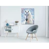 Zuty 1082221 paveikslas pagal skaičius baltas arklys 40 x 50 cm su porėmiu (iš anksto įtemptas) įrėmintas