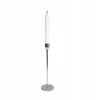 Žvakidė, plienas/aliuminis, skersm. 8 x 28 cm, sidabrinė