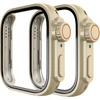 Zzjoooj [2 dėklų rinkinys, skirtas Huawei Watch Fit 3, apsauginis dėklas su ekrano apsauga, kietas Pc, atsparus įbrėžimams, itin plonas dėklas, skirtas Huawei Watch Fit 3 - Champagne x2