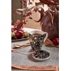 Porcelianinė lėkštė Pip Studio Winter Wonderland, juoda su gėlėmis, 9 cm