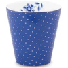Porcelianinis puodelis Pip Studio Royal, mėlynas su auksiniais taškeliais, 230 ml
