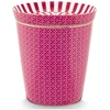 Porcelianinis puodelis su lėkštute Pip Studio Royal, ryškiai rožinis su rombiniu raštu, 230 ml