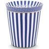 Porcelianinis puodelis su lėkštute Pip Studio Royal, mėlynas ir baltas dryžuotas, 230 ml