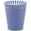 Porcelianinis puodelis su lėkštute Pip Studio Royal, mėlynas su rombiniu raštu, 230 ml