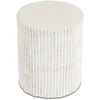 Mebel Elite Apvalus staliukas, Ø 38 cm, kreminis