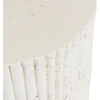 Mebel Elite Apvalus staliukas, Ø 38 cm, kreminis