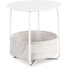 Mebel Elite Apvalus staliukas VARANO, Ø 55 cm, baltas