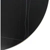 Mebel Elite Apvalus žurnalinis staliukas KORIN, Ø 70 cm, juodo marmuro ir aukso spalvos