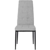 Mebel Elite Audiniu aptraukta kėdė TEX, 42 × 43 × 95 cm, pilka