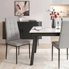 Mebel Elite Audiniu aptraukta kėdė TEX, 42 × 43 × 95 cm, pilka