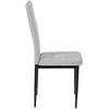 Mebel Elite Audiniu aptraukta kėdė TEX, 42 × 43 × 95 cm, pilka