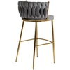 Mebel Elite Baro kėdė FLORES 2, 104,5 cm, pilka, veliūrinė