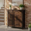 Mebel Elite Batų spintelė AMAYA, 2 stalčiai, 2 lentynos, 70 cm, kaimiško ąžuolo spalvos