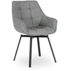 Mebel Elite Besisukanti kėdė LUNA 2, 57 × 57 × 90 cm, pilka