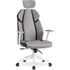 Mebel Elite Biuro kėdė DUNCAN, ergonominė, sukama, 72 × 65 × 134 cm, pilka / juoda