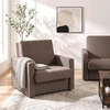 Mebel Elite Fotelis-lova MILAN 1, 2 vnt., smėlio spalvos