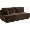 Mebel Elite Išskleidžiama sofa ARVETO, 207 cm, ruda, veliūrinė